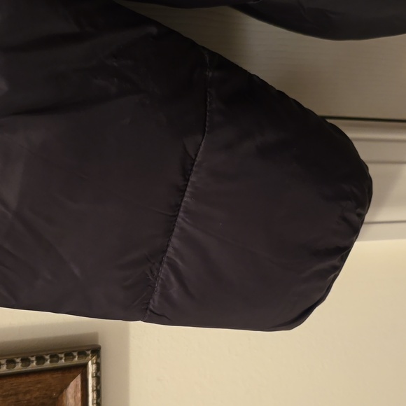 ST. JOHN'S BAY WOMEN'S BLACK HOODED ZIPPERED COAT SIZE LARGE - Picture 5 of 15